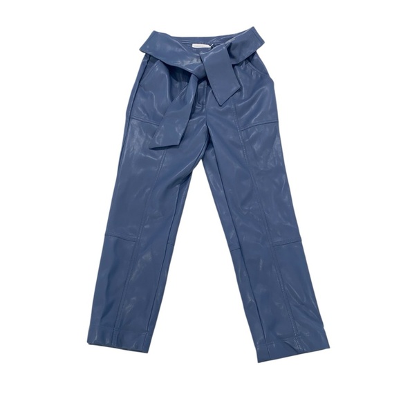 NWOT Jonathan Simkhai faux leather cropped pant - Picture 2 of 9